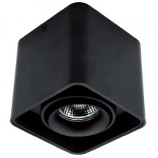 Σποτ Τετράγωνο Οροφής με ντουί GU10 Αλουμινίου Μαύρο 92DL044S1/BL